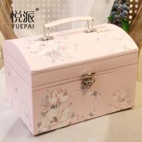 [COD] European pastoral suitcase gift box exquisite personalized flamingo packaging thickened wedding