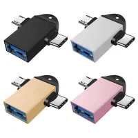 สำหรับแอนดรอยด์ประเภท-C 2 In 1อะแดปเตอร์ OTG USB 3.0เพื่อไมโคร USB ขั้วต่อชนิด C USB ฮาร์ดดิสก์ดิสก์แฟลชไดรฟ์สำหรับ Samsung Xiaomi Huawei