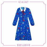 [EXCLUSIVE]  Kloset Re-Collection (VC20-D010) เดรสแฟชั่น เดรสคอปก เดรสผ้าพิมพ์ลาย เสื้อผ้าผู้หญิง