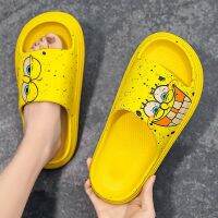 【cw】 Fashion Cartoon Slippers Designer Platform Flip Flops Beach шлепки женские ！