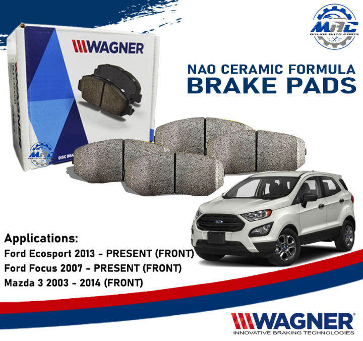 Ford Ecosport 2013 PRESENT WAGNER CERAMIC FRONT Disc Brake Pads