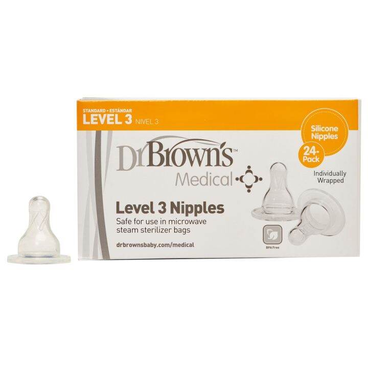 Dr. Brown's Sn Level 3 Nipple Bulk (Individually Wrapped)SOLD PER