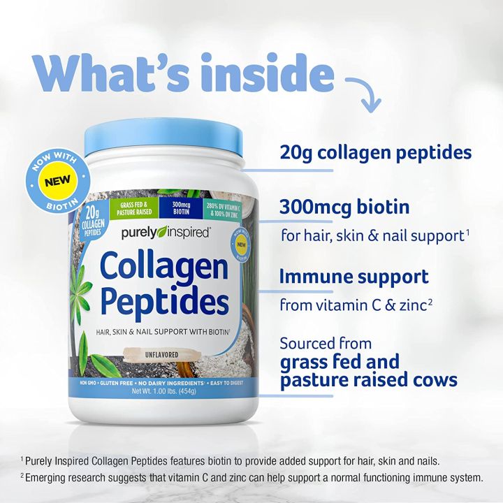 คอลลาเจน-เปปไทด์-ชนิดผง-collagen-peptides-unflavored-454g-purely-inspired