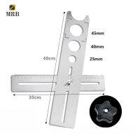 Ceramic Tile Perforation Locator Stainless Steel Ruler Lengthened Thickened Multi Function ruler for Home Decoration