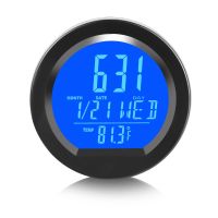 ™✜⊕ Solar Car Clocks Dashboard Thermometer Automotive Electronic Watch Led Digital DisplayTime with Back Luminous Car Accessories