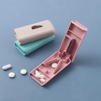 Medicine Box Pill Caplets Medicine Dose Tablet Cutter Splitter Divide Compartment Storage Box Portable Home Medicine Case Boxes