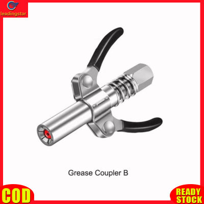 LeadingStar RC Authentic Grease Coupler Quick Release Lock Double Handles Grease Tips Ends Couplers With 6 Jaws 10000 PSI Grease Fittings