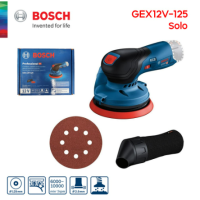 BOSCH ขัดกระดาษทรายกลม รุ่น GEX12V-125 SOLO (ตัวเปล่า) แรงดันไฟ 12 V เครื่องมือช่าง