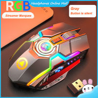 A5 Wireless Gaming Mouse ชาร์จใหม่ได้2.4G Silent Ergonomic LED Backlight Usb Optical Mouse