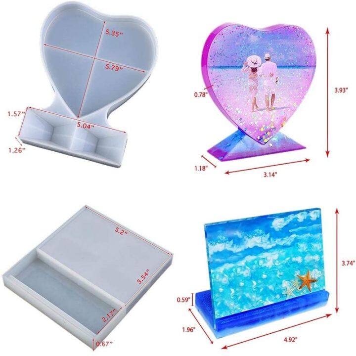 epoxy-resin-photo-frame-molds-rectangle-amp-heart-shape-silicone-mold-personalized-photo-frame-mold-for-resin-casting