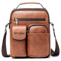 Luxury Brand Leather Men Messenger Bags Casual Crossbody Bag Male Business Shoulder Bags For Gift Men Handbag Small Briefcase