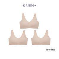 albertt SABINA BRALESS เสื้อชั้นใน Seamless (Set 3 ชิ้น) (ไม่มีโครง) รุ่น Soft Collection รหัส SBXK108CL สีเนื้ออ่อน