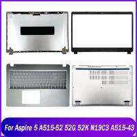 ฝาด้านหลังสำหรับเหมาะสำหรับ Fo Acer Aspire 5 A515-52 52G 52K N19C3 A515-43แล็ปท็อปที่ด้านหลัง Aspire5แล็ปท็อปฝาปิดโน้ตบุค Palmrest เคสด้านล่างบน J76