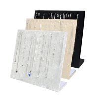 【LZ】❉♧✾  Grande Velvet Jóias Display Board Colar Display Holder Pendant Organizer Storage Board Pulseira Display Stand