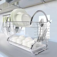 ชั้นคว่ำจาน ชั้นวางจาน วัสดุ สแตนเลส 2 ชั้น Dish drainer Stainless Steel