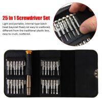 【LZ】✹  Universal Torx Chave De Fenda Repair Tool Set Kit De Abertura Saco Chave iPhone Celular Tablet PC 25 em 1