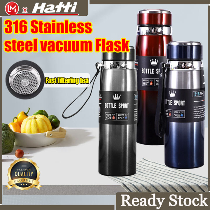 1000ML Stainless Steel Thermos Large Capacity Outdoor Double