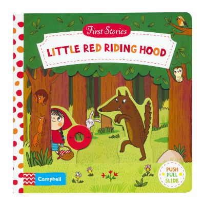 First stories busy series paperboard Book fairy tale little red riding hood operation book childrens English Enlightenment 1-5 years old learning parent-child Book English original