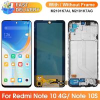 Screen for Xiaomi Redmi Note 10 M2101K7AI M2101K7 LCD Display Digital Touch Screen With Frame for Redmi Note 10S Replacement