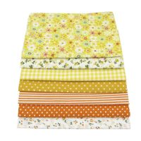 7 Pieces of Yellow DIY Handmade Patchwork/Teaching Cloth/Zero Cloth/Rag/Cloth