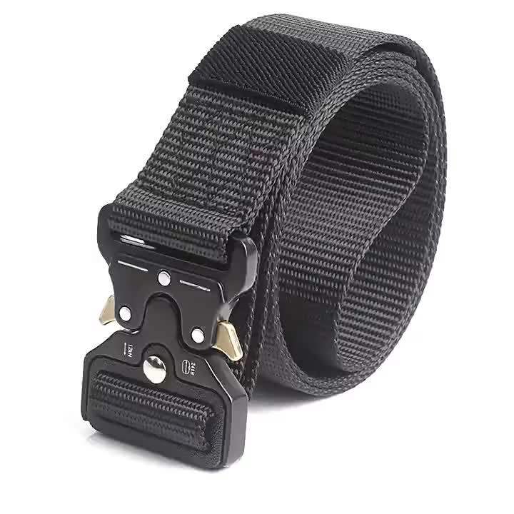 Men's Combat Quick Release Anti-nylon Outdoor Training Tactical Belt Co 