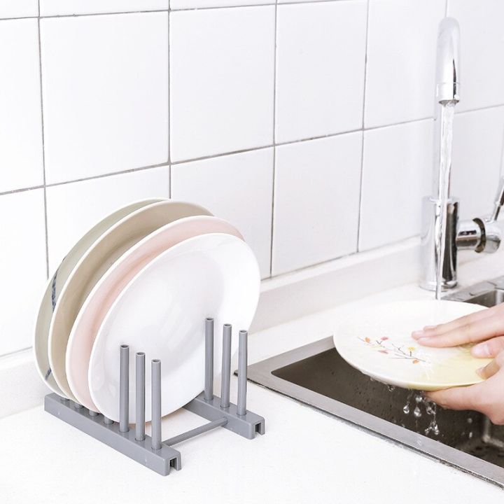 ชั้นวางจาน-tempat-sendok-สำหรับทำอาหารแร็คฝาหม้อชั้นวางของในครัวและกล่องเก็บสินค้า-ชั้นวางของในครัวชั้นวางของฝาครอบกระทะวางจาน