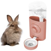 Rabbit Cage Water Dispenser Rabbit Water Bottle Pets Water Fountain With Gravity Water Flow Design 600ml Automatic Dispensers