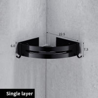 50CM Matte Black Double Towel Bars Bathroom Towel Hanger Space Aluminum Bathroom Accessories Towel Rack Towel Ring Toilet Brush