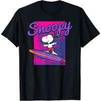 HOT ITEM!!Family Tee Couple Tee Adult Peanuts Neon Surfing Snoopy T-Shirt