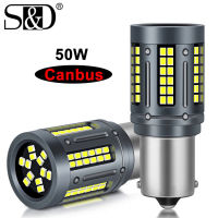 [2]1156 BAU15S P27W Led PY21W P21W หลอดไฟ Led T20 7440 BA15S 3156หลอดไฟ Led Canbus 50W ไฟเลี้ยวไฟท้ายรถเบรค [2]