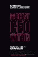 หนังสืออังกฤษ The Great CEO Within: The Tactical Guide to Company Building [Paperback]