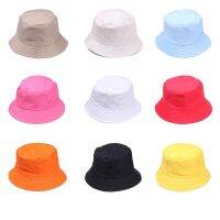 สีขนมฝ้ายลำลองสำหรับผู้หญิงผู้ชาย INDUCE22PA5ปาล์ม Topi Bucket หมวกกันแดดหมวกชาวประมง