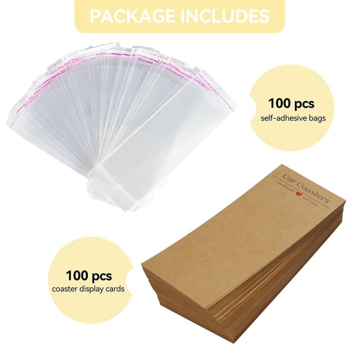 100pcs-car-coaster-packaging-for-selling-sublimation-car-coasters-card-with-100pcs-bags-sublimation-blanks-replacement-accessories