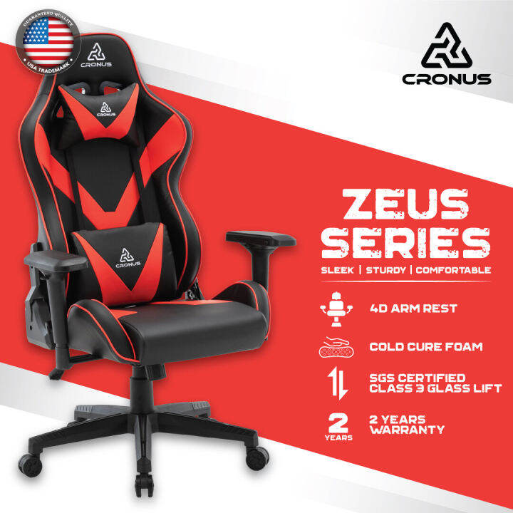 Cronus Zeus series gaming chair2 year warranty Lazada