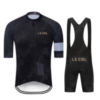 2023 LE COL Summer Cycling Clothing set Men Short sleeve Jerseys Sports Bike shirt MTB Uniform roupa de ciclismo Bicycle shorts Shoes Accessories