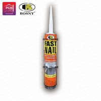 BOSNY กาวพลังตะปู บอสนี่ FAST NAIL 280 g. ฟาสท์เนล แห้งเร็ว ยึดเกาะสูง ครีมน้ำตาล