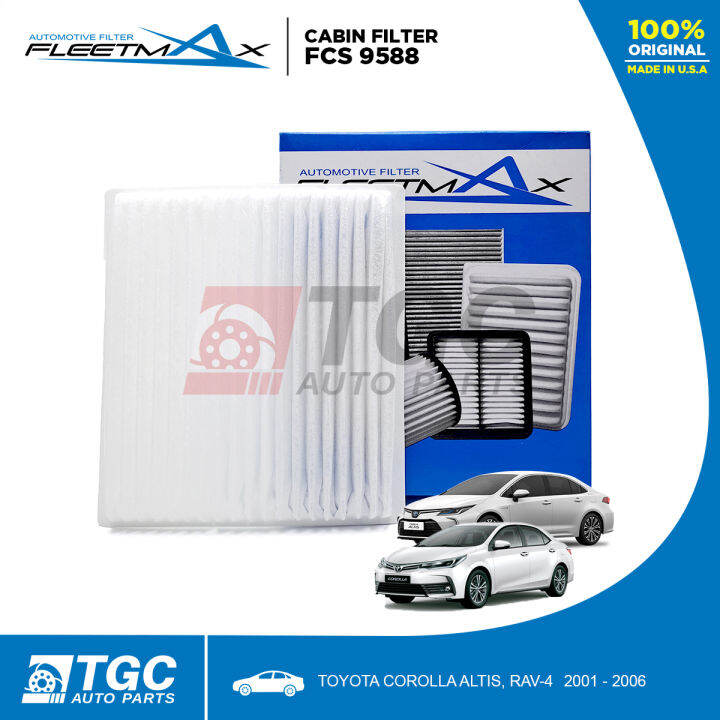 Fleetmax Cabin Filter Aircon Cleaner For Toyota Corolla Altis Rav Fcs Pc