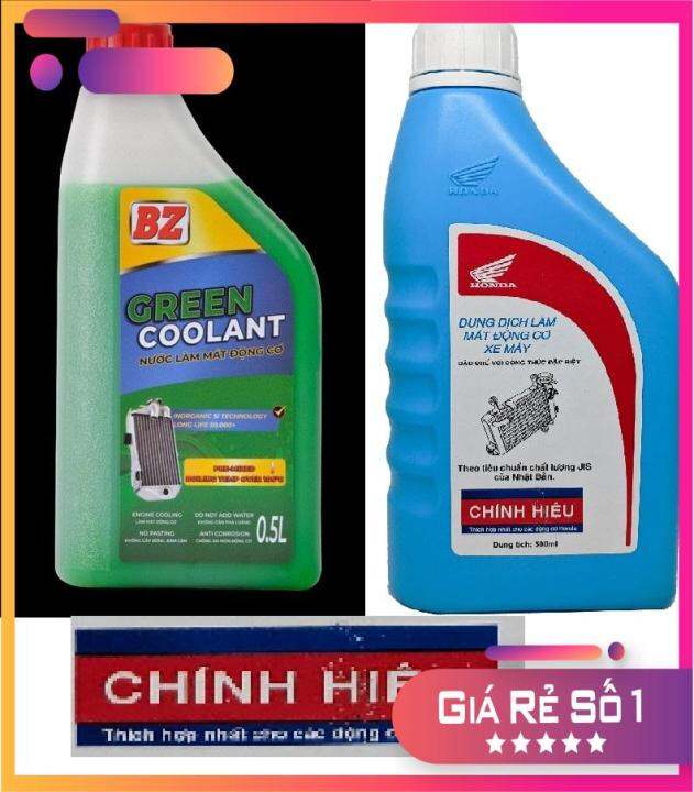 Nước làm mát xe máy HonDa 500ml, nước mát xe Honda Pre-Mix Coolant hàng  Honda chính hãng nhiều kích cỡ khách lựa chon 