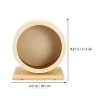 หนูแฮมสเตอร์วิ่งล้อฐานที่มั่นคงของเล่นกัดทนการออกกำลังกายไม้