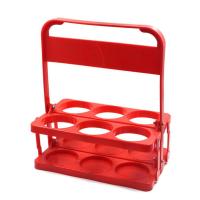 Foldable Drink Carrier Beverage Delivery Storage Holder Wine Bottle Red Rack Space Saver For Catering Restaurant Superbly