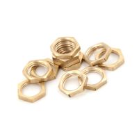 10Pcs/Lot Brass Hex Lock Nuts Pipe Fitting M10 M12 1/4 quot; BSP Female Thread Hexagonal Shank Cap