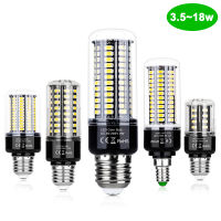 【✴COD✴】 dongdangx59 โคมไฟข้าวโพด E14หลอดไฟ Led E27 85-265V 28 40 72 108 132 156หลอดไฟประหยัดพลังงาน5736 Smd