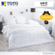 TOTO ชุดผ้าปูที่นอน สีขาว WHITE #โตโต้ ชุดเครื่องนอน 3.5ฟุต 5ฟุต 6ฟุต ผ้าปู ผ้าปูที่นอน ผ้าปูเตียง ผ้านวม