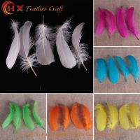 20pcs random colors 13-18cm DIY Earrings Jewelry Accessories Floating Feathers Goose Feathers