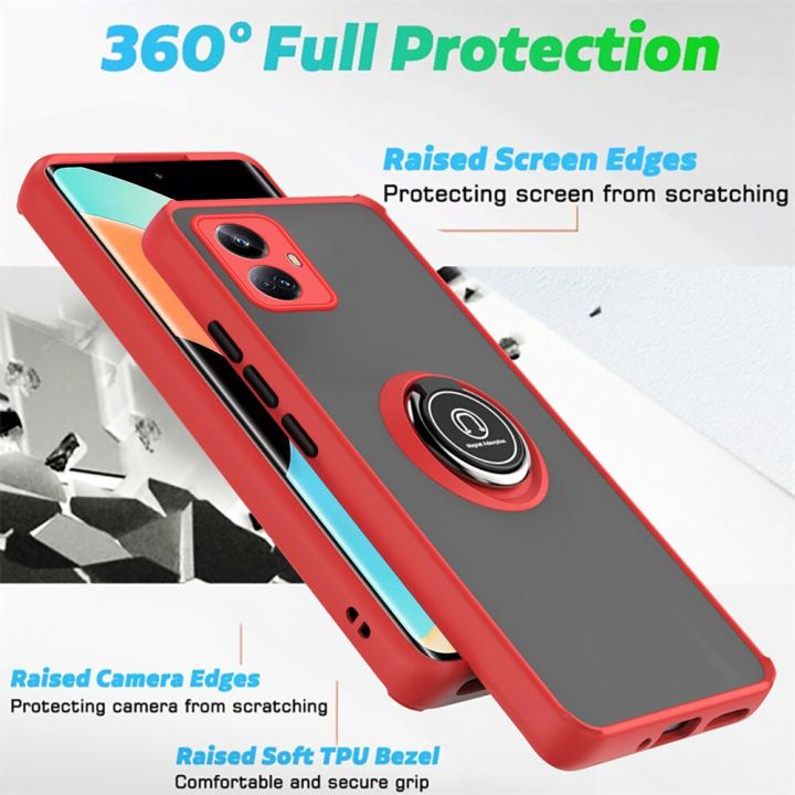 matte-pc-shockproof-armor-coque-for-realme-10-pro-plus-5g-case-magnetic-ring-holder-protect-fundas-realme10-4g-realmi-10-pro-5g-electrical-connectors