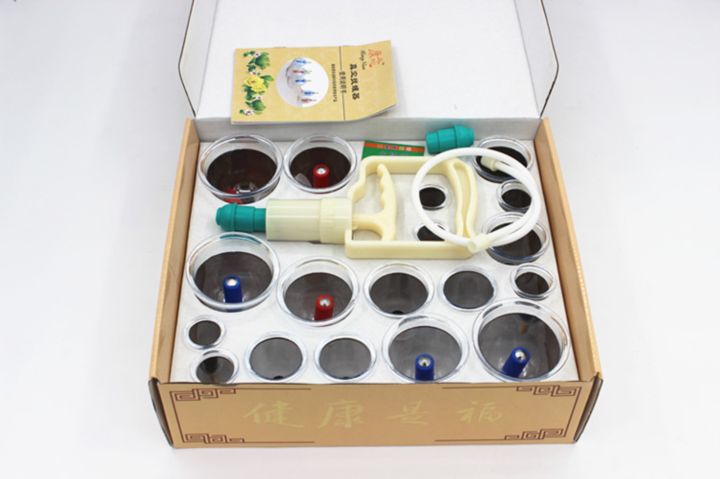 18-cups-hijama-cups-chinese-vacuum-cupping-kit-pull-out-a-vacuum-apparatus-therapy-relax-massagers-curve-suction-pumps