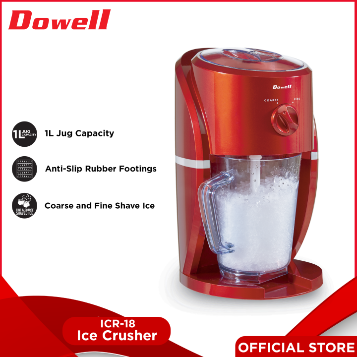 Dowell ICR18 1L jug capacity Ice Crusher Lazada PH