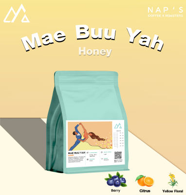 NAPSCOFFEE เมล็ดกาแฟปางขอนคั่วอ่อน Mae buu yah  - Honey 200G