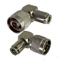 1pcs N Male Plug Connector Clamp RG58 RG142 LMR195 RG400 Cable RF Coaxial Brass New Right Angle