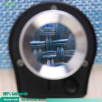 30X Optical Glass Lens 6LED Full Metal Folding Linen Tester Loupe Magnifier